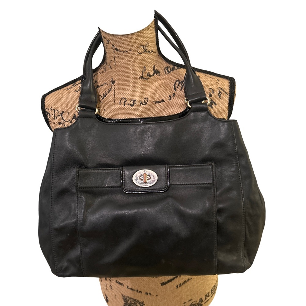 Kate Spade Black Shoulder Bag with Leather Trim
